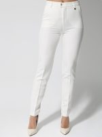 Γυναικείο Παντελόνι High Fit LINA 7690-1 Λευκό - Image 3