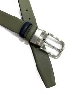 Ανδρική Ζώνη Διπλής Όψης 33-6024 Green - BLue - Image 4