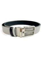 Ανδρική Ζώνη Διπλής Όψης 33-6026 Black-Beige - Image 6