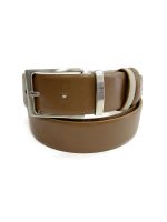 Ανδρική Ζώνη Διπλής Όψης 33-6028 Sand - Camel - Image 5