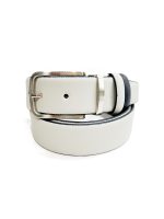 Ανδρική Ζώνη Διπλής Όψης 33-6029 Beige - Blue - Image 2