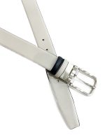 Ανδρική Ζώνη Διπλής Όψης 33-6029 Beige - Blue - Image 4