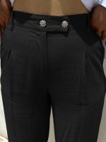 Ψηλόμεση Γυναικεία Παντελόνα ANGELINA 7786 Μαύρο - Image 2