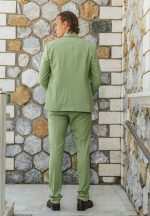 Μοντέρνο Γαμπριάτικο Κοστούμι Με Γιλέκο Patrizio 280-30 Lime - Image 6