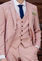 Μοντέρνο Γαμπριάτικο Κοστούμι Με Με Γιλέκο Shanon 2011 Dusty - Image 5