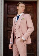 Μοντέρνο Γαμπριάτικο Κοστούμι Με Με Γιλέκο Shanon 2011 Dusty