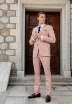 Μοντέρνο Γαμπριάτικο Κοστούμι Με Με Γιλέκο Shanon 2011 Dusty - Image 4