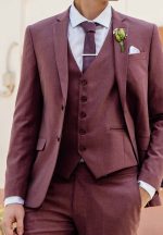 Μοντέρνο Γαμπριάτικο Κοστούμι Με γιλέκο OSCAR 1996 Dusty - Image 5