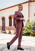 Μοντέρνο Γαμπριάτικο Κοστούμι Με γιλέκο OSCAR 1996 Dusty - Image 6