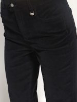 Γυναικείο Wide Legs Κοτλέ Παντελόνι ORIANA 7603 μαύρο - Image 5