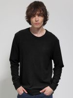 Μπλούζα Μακρυμάνικη AMULIO 206057 μαύρο - Image 3