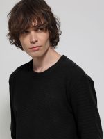 Μπλούζα Μακρυμάνικη AMULIO 206057 μαύρο