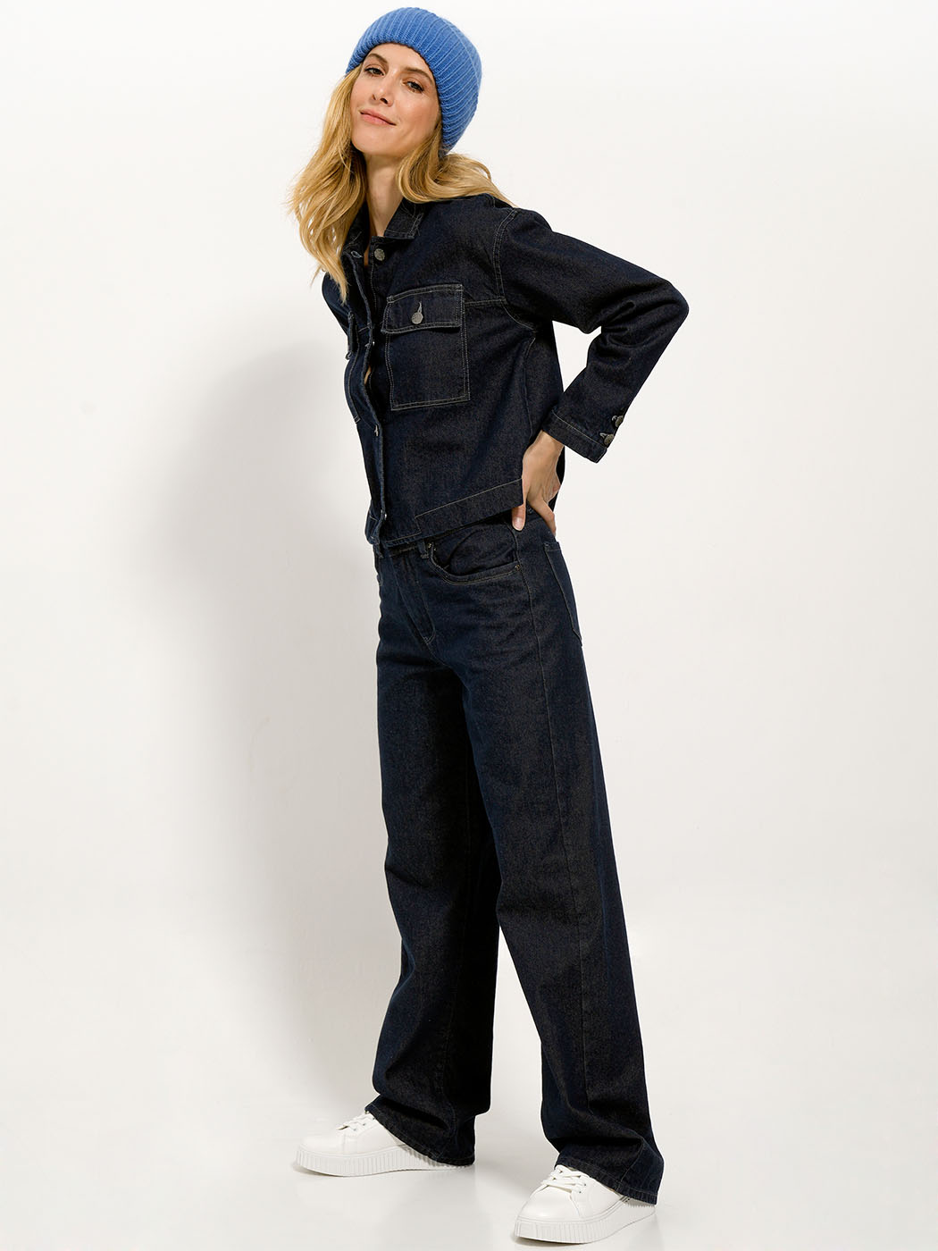 1753 copy Παντελόνι Jean NINETTA 7729 blue - Image 1