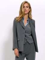 Γυναικείο Σακάκι Άνετη Γραμμή SILVIA 8861-1 ανθρακί