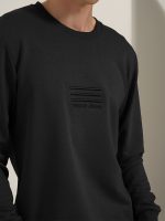 Μπλούζα Μακρυμάνικη 206073 μαύρο - Image 2