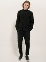 Ανδρικό Κοτλέ Φορμοπαντέλονο 7/8 LUIGI 4185 μαύρο - Image 4