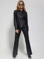 Γυναικείο Σακάκι - Πουκάμισο Over RENATA 8604 μαύρο - Image 7