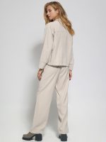 Γυναικείο Πουκάμισο Over LIVIA 8805 μπεζ - Image 5