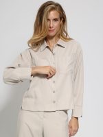 Γυναικείο Πουκάμισο Over LIVIA 8805 μπεζ