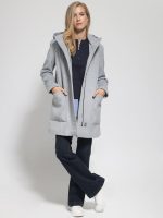 Γυναικείο Παλτό Με Κουκούλα PIPINA 8811 γκρι - Image 2