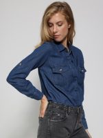 Γυναικείο Πουκάμισο TEMI 92186 blue jean - Image 4