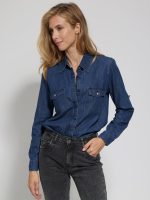 Γυναικείο Πουκάμισο TEMI 92186 blue jean