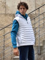 Ανδρικό Μπουφάν Αμάνικο Με Κουκούλα 33-2133 Λευκό - Image 3