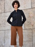 Γυναικείο High Fit Παντελόνι Zip Gilot LARA 7761 Κάμελ - Image 5