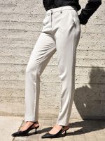 Γυναικείο Παντελόνι High Fit LINA 7690-4 Μπεζ