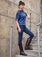 Γυναικείο Παντελόνι Medium Fit - Slim 8426 Μπλε