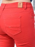 Γυναικείο Παντελόνι Medium Fit - Slim 8434 Κόκκινο - Image 4