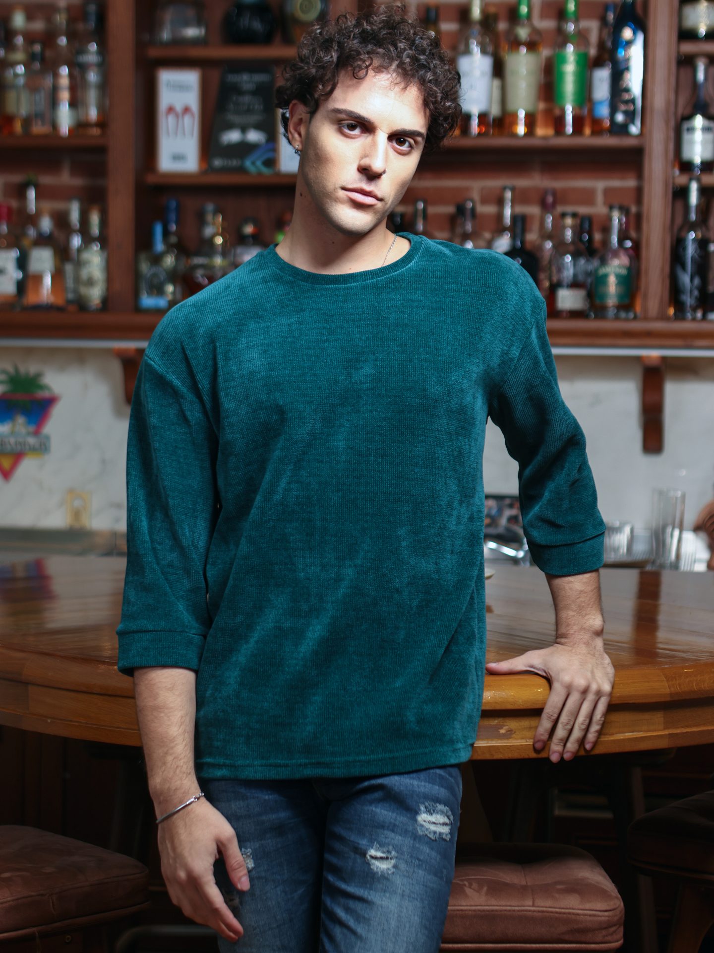 0432 Μπλούζα Μανίκι 3/4 Horper 206044 πράσινο - Image 1