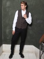 Ανδρικό Γιλέκο LOREDO 9557 καφέ - Image 2