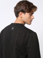 Casual Ανδρική Μπλούζα Μακρυμάνικη ROY 206029 Μαύρο - Image 4