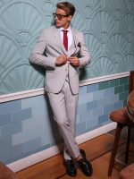 Ανδρικό Κοστούμι Με Γιλέκο ALESSI 2017 Elephant - Image 5