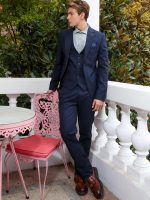 Ανδρικό Σακάκι DOMENICO 1422 Μπλε - Image 4