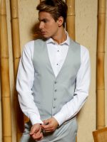 Ανδρικό Γιλέκο Με Κουμπάκια ANDRIANO 9423 Σιελ