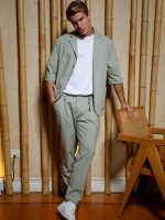 Ανδρικό Over Σακάκι LORO 2703 Φυστικί - Image 9