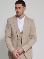 Ανδρικό Κοστούμι Με Γιλέκο RICO 2019 Μπεζ - Image 3