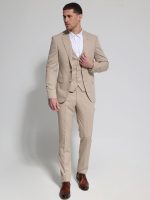 Ανδρικό Κοστούμι Με Γιλέκο RICO 2019 Μπεζ