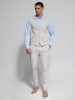 Ανδρικό Γιλέκο Με Κουμπάκια ANDRIANO 9423 Μπεζ