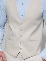 Ανδρικό Γιλέκο Με Κουμπάκια ANDRIANO 9423 Μπεζ - Image 2