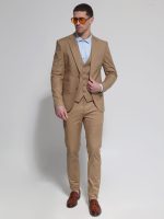 Ανδρικό Γιλέκο Με Κουμπάκια DOMENICO 9422 Καμηλό - Image 4