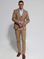 Ανδρικό Παντελόνι DOMENICO 4422 Καμηλό - Image 4