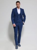 Ανδρικό Κοστούμι Με Γιλέκο LUCIO 2013 Μπλε