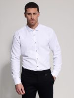 Ανδρικό Πουκάμισο Slim-fit BRUNO 33-7450 Λευκό