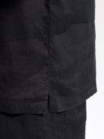 Λινή Ανδρική Πουκαμίσα BALI 7511 Μαύρο - Image 3