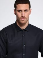 Ανδρικό Πουκάμισο Slim-fit BRUNO 33-7450 Μαύρο - Image 3