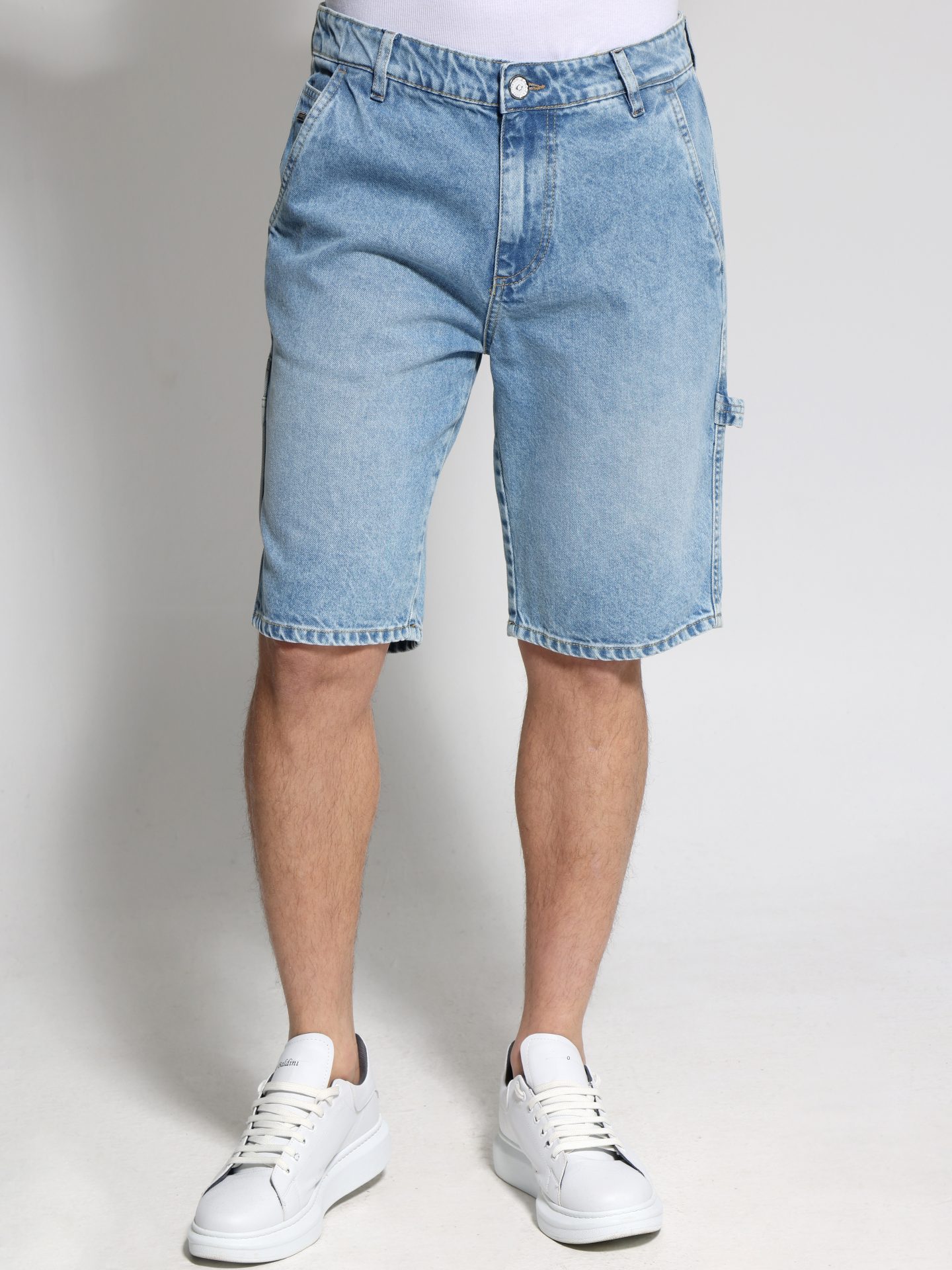 1X9A6153 Ανδρική Jean Βερμούδα Dallas 456053 Blue - Image 1