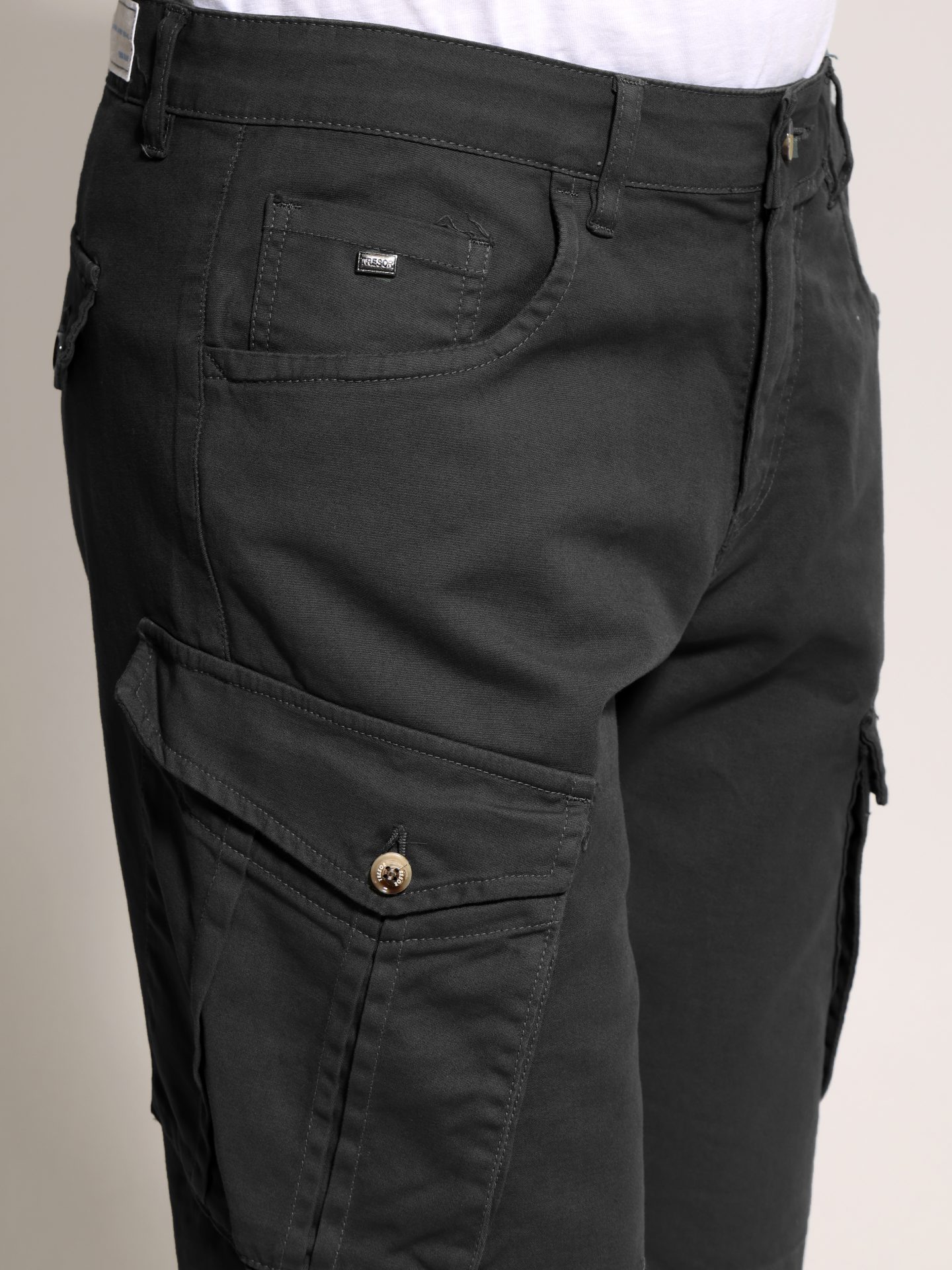 1X9A6379 copy Ανδρική Cargo Βερμούδα 33-456016 Μαύρο - Image 1